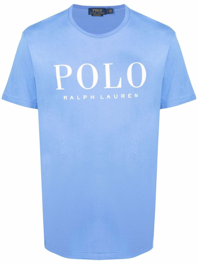 Polo Ralph Lauren Logo T-shirt In Slate Blue