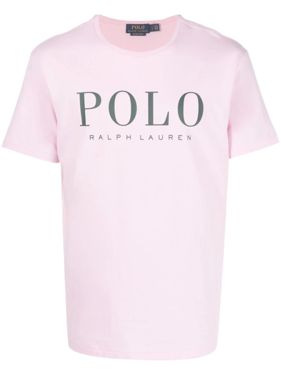Polo Ralph Lauren Logo-print Cotton T-shirt In Rosa