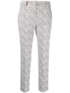 PESERICO GRAPHIC-PRINT CROPPED TROUSERS