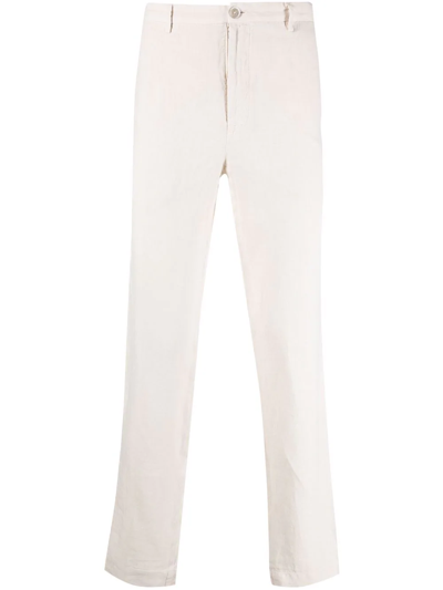 120% Lino Straight-leg Linen Trousers In Nude