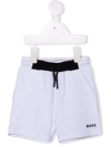 Bosswear Logo Drawstring Shorts In White