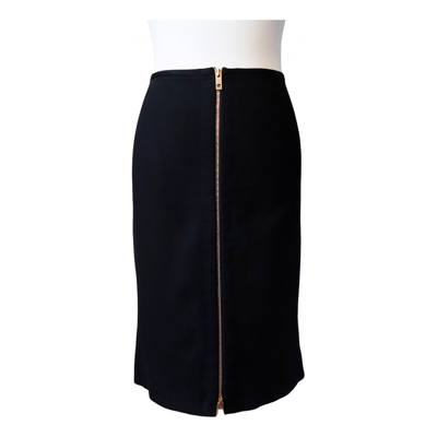 Pre-owned Rag & Bone Wool Mid-length Skirt In Navy