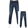 PRETTY GREEN PRETTY GREEN BURNAGE JEANS MID WASH NAVY