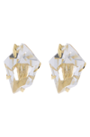 ALEXIS BITTAR 14K YELLOW GOLD KITE STUD EARRINGS