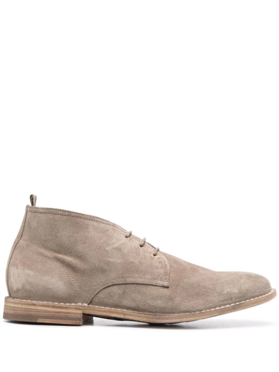 Officine Creative Stereo Lace-up Derby Shoes In Neutrals
