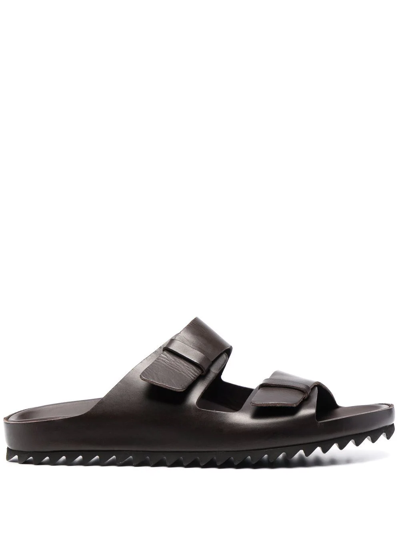 Officine Creative Agora Double Strap Sandals In Brown