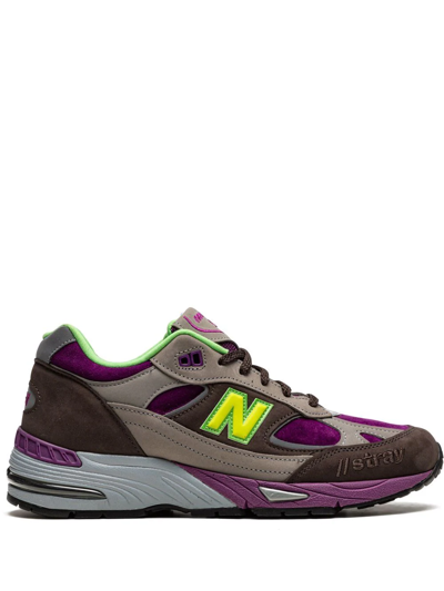 New Balance X Stray Rats 991 Low-top Sneakers In Grey