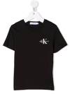 Calvin Klein Logo-print Short-sleeve T-shirt In Black