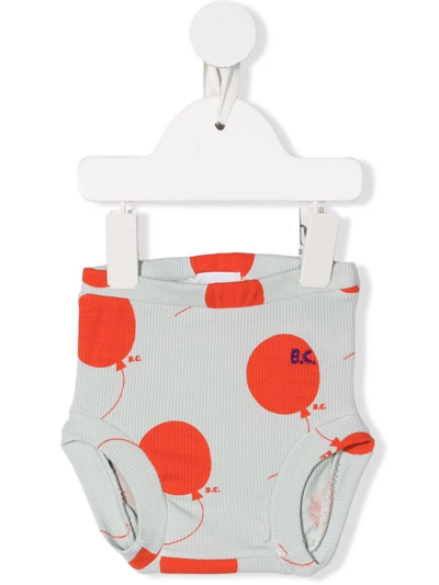 Bobo Choses Babies' Logo Graphic Print Bloomer Shorts In Grey