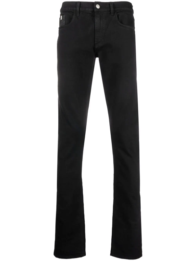 Alyx Dark-wash Skinny-cut Jeans In Black