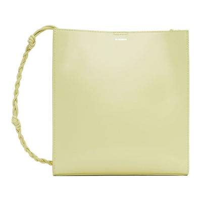 Jil Sander Green Medium Tangle Shoulder Bag In Pastel Green