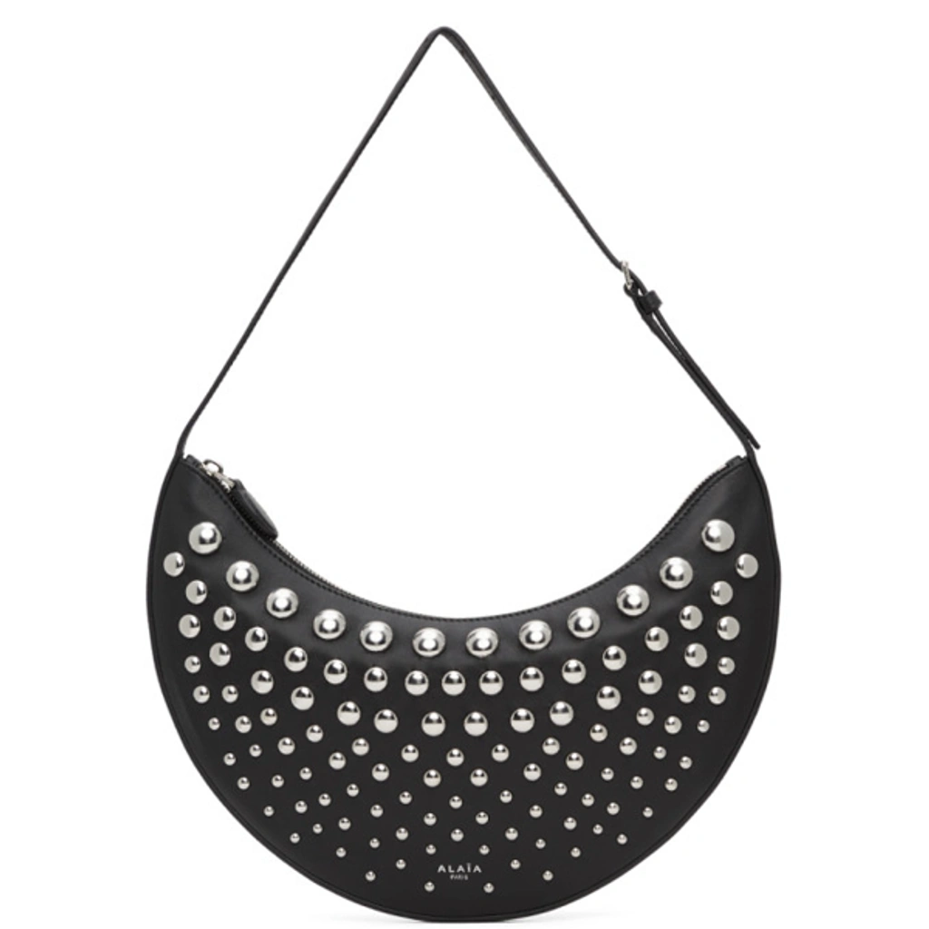 Alaïa Le Demi-lune Small Leather Shoulder Bag In Noir | ModeSens