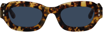 Isabel Marant Kelsy Squared Acetate Sunglasses In Yellow