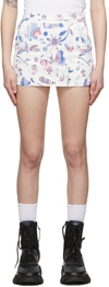 Ok White Print Skort In White