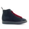 Pànchic Panchic Cobalt Blue Burgundy Suede Ankle Boot In Blue