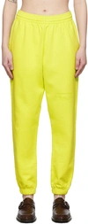 Martine Rose Green Slim Lounge Pants In Mr055 Apple Green