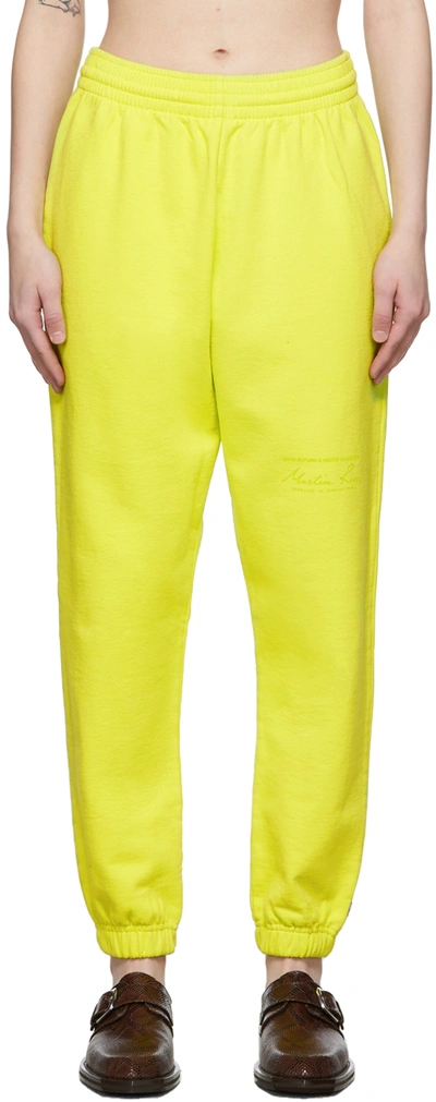 Martine Rose Green Slim Lounge Pants