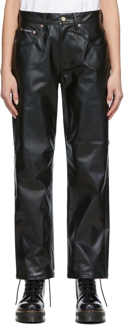 Noon Goons Black Series Faux-leather Pants | ModeSens