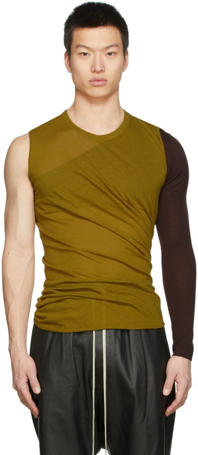 Rick Owens Green Basic Tank Top In 72 Sulphate