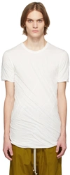 Rick Owens Short-sleeve Organic-cotton T-shirt In 11 Milk