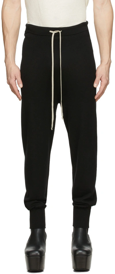 Rick Owens Track Pants Pants In Black Cashmere