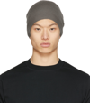 Rick Owens Mens Dust Ribbed-trim Medium Cashmere Beanie Hat