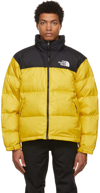 The North Face 1996 Retro Nuptse Quilted Dwr-coated Ripstop Down Hooded Jacket In Yellow