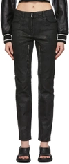 GIVENCHY BLACK ZIP JEANS