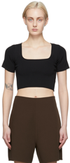 Arch The Black Cropped T-shirt In Black