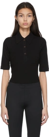Rosetta Getty Black Pull On Skinny Split Trousers In Black