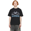 Rhude Casino Logo-print Cotton-jersey T-shirt In Vtg Black