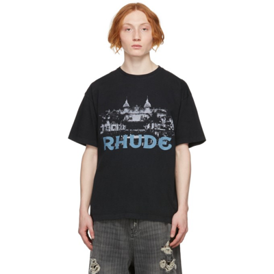 Rhude Palace Logo T恤 In Black