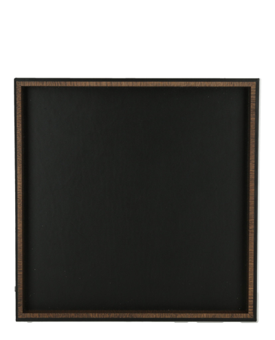 Bottega Veneta Oak Wood Tray In /oak/nero