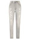 Dolce & Gabbana Jeans Grace In Denim Light Blue Con Rotture In Gray