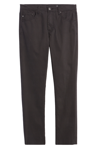 Ag Tellis Slim Fit Stretch Plaid Pants In Bridgewater Dark Onyx