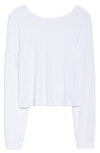 Beyond Yoga Do The Twist Crop Knit Top In White