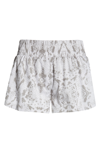 Varley Kallin Running Short In Taupe Grey Snake In Taupe Grey Snake