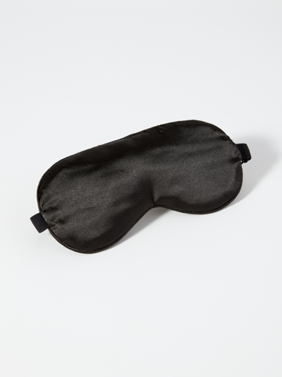 Kitsch Adjustable Satin Eye Mask In Black