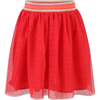 BILLIEBLUSH RED SKIRT FOR GIRL WITH LUREX DETAILS