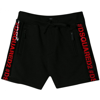 Dsquared2 Kids' Cotton Sweat Shorts W/ Logo Bands In Black