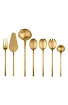 Mepra Due Ice Gold 7-piece Serving Set In Gold