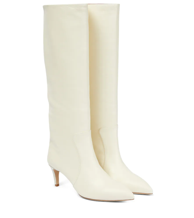 Paris Texas Leather Knee-high Boots In Vanilla