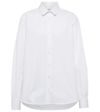 Totême Toteme Oversized Poplin Tux Shirt White In White