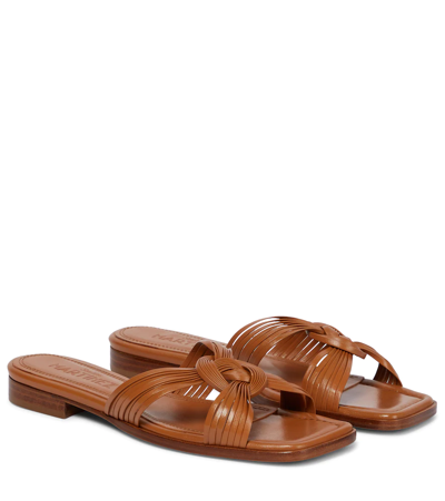 Souliers Martinez Dario Leather Sandals In Cuero Leather