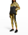 Versace Barocco Logo-print Track Jacket In Black Print
