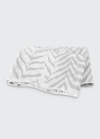 Matouk Quincy Flat Sheet, Full/queen In Silver