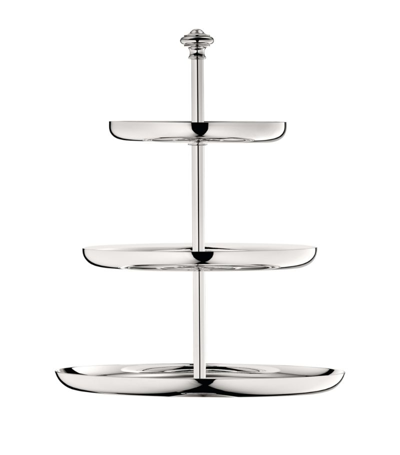 Christofle Albi 3-tier Pastry Stand (24cm) In Silver