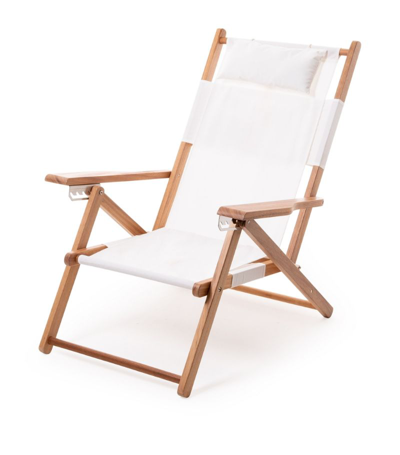 Business & Pleasure Co. Tommy Folding Beach Chair In White