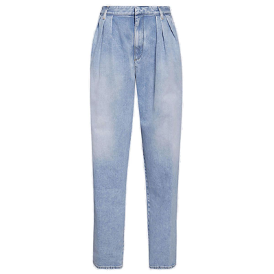 Dsquared2 High Rise Boxy Jeans In Blue