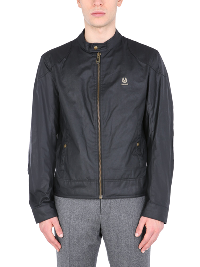 Belstaff Mens Black Kelland Waxed Cotton Jacket 40